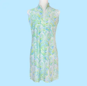 Caswell Sleeveless Polo Dress in 29 Palms Green (Sample)
