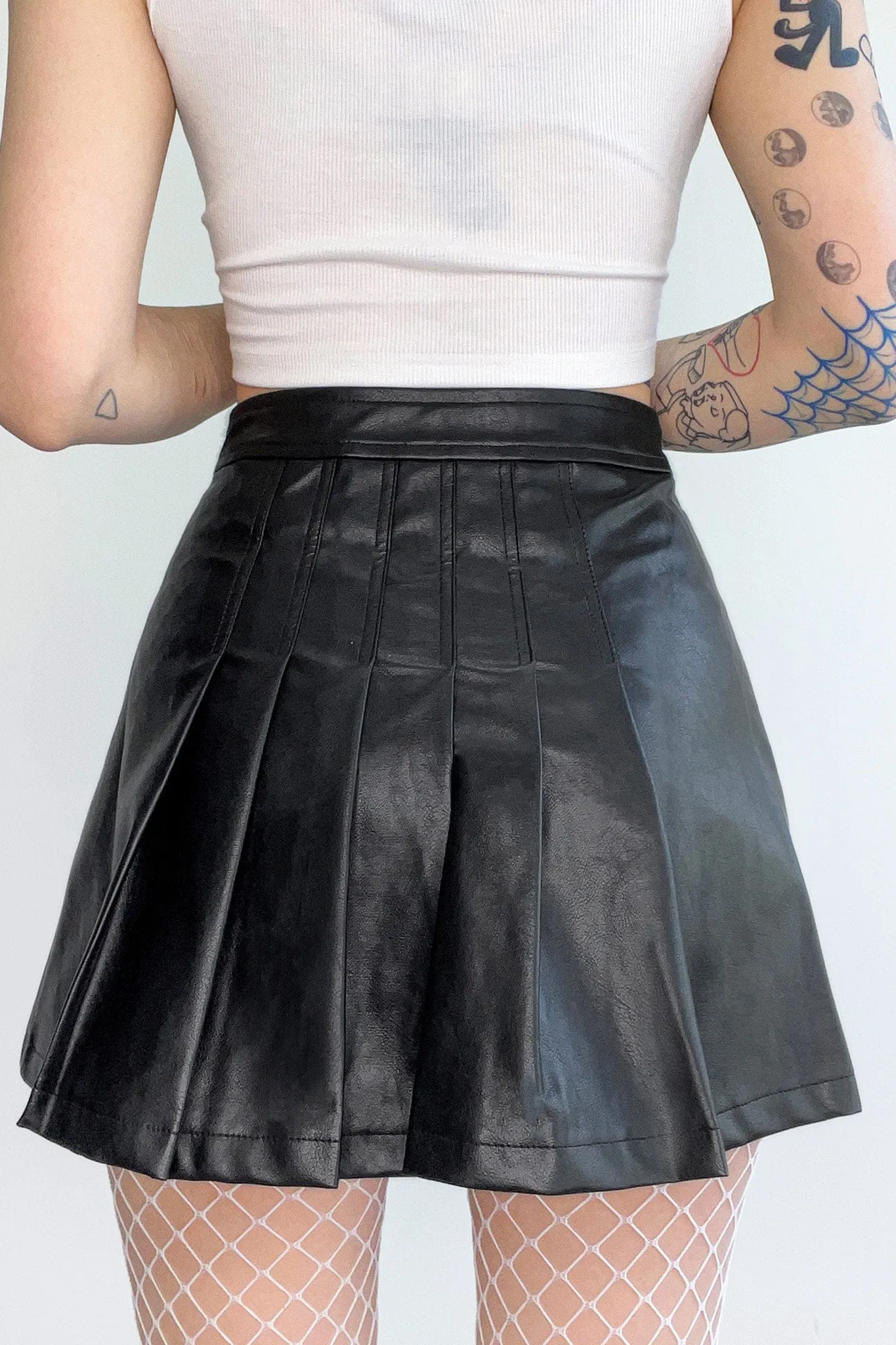 Cat Pleated Skirt