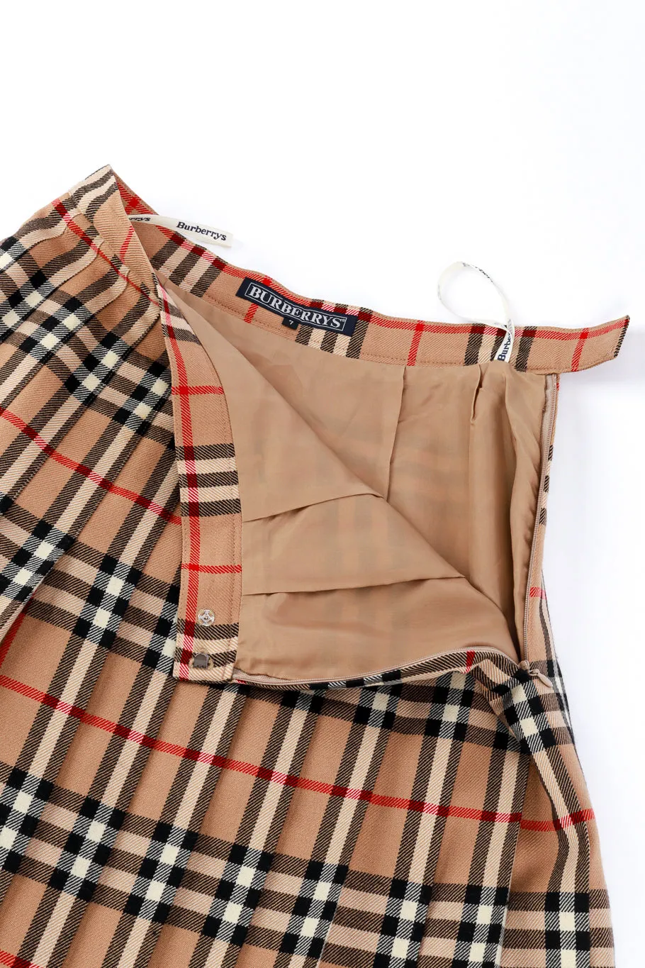 Check Plaid Pleated Skirt