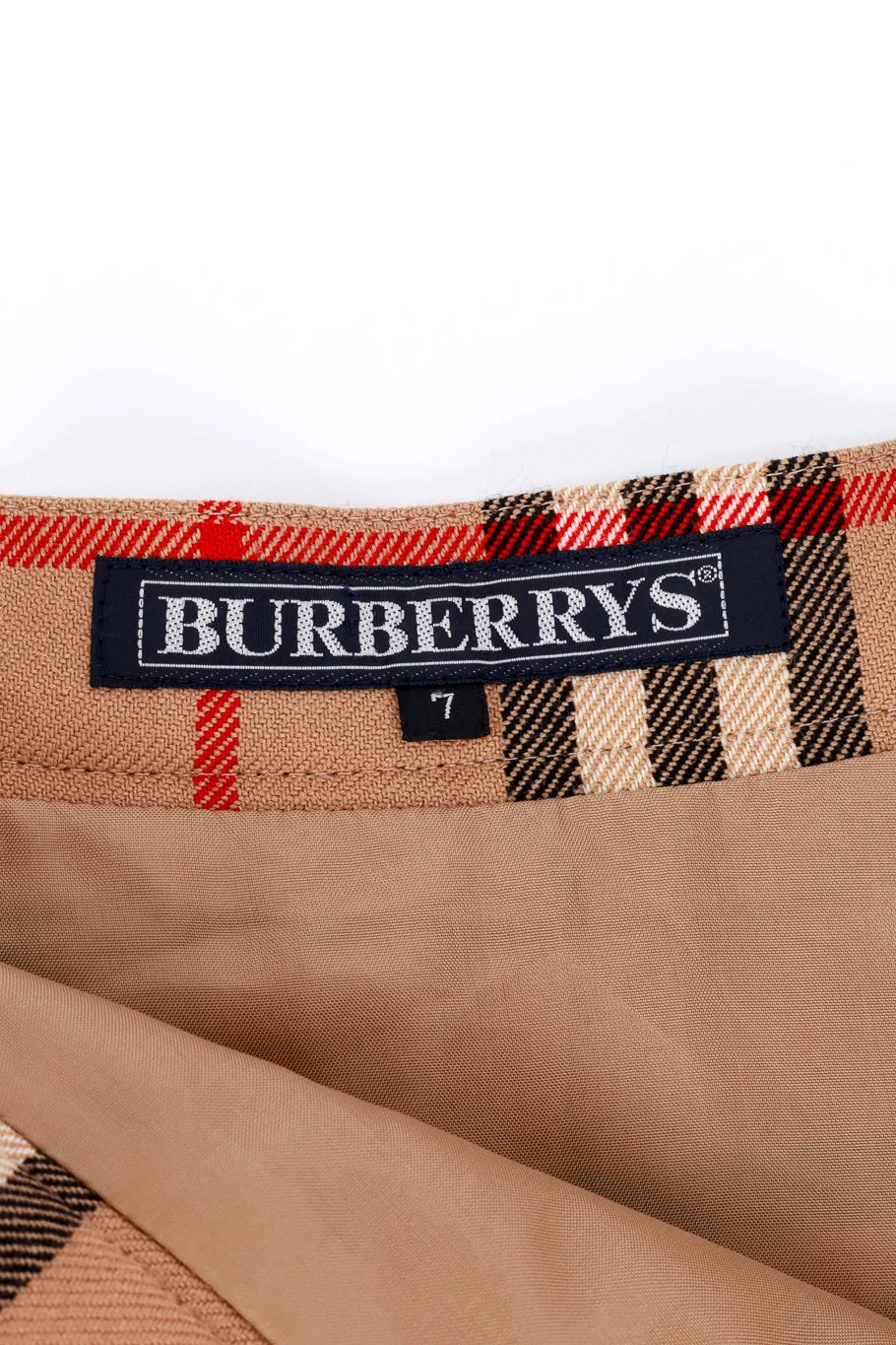 Check Plaid Pleated Skirt