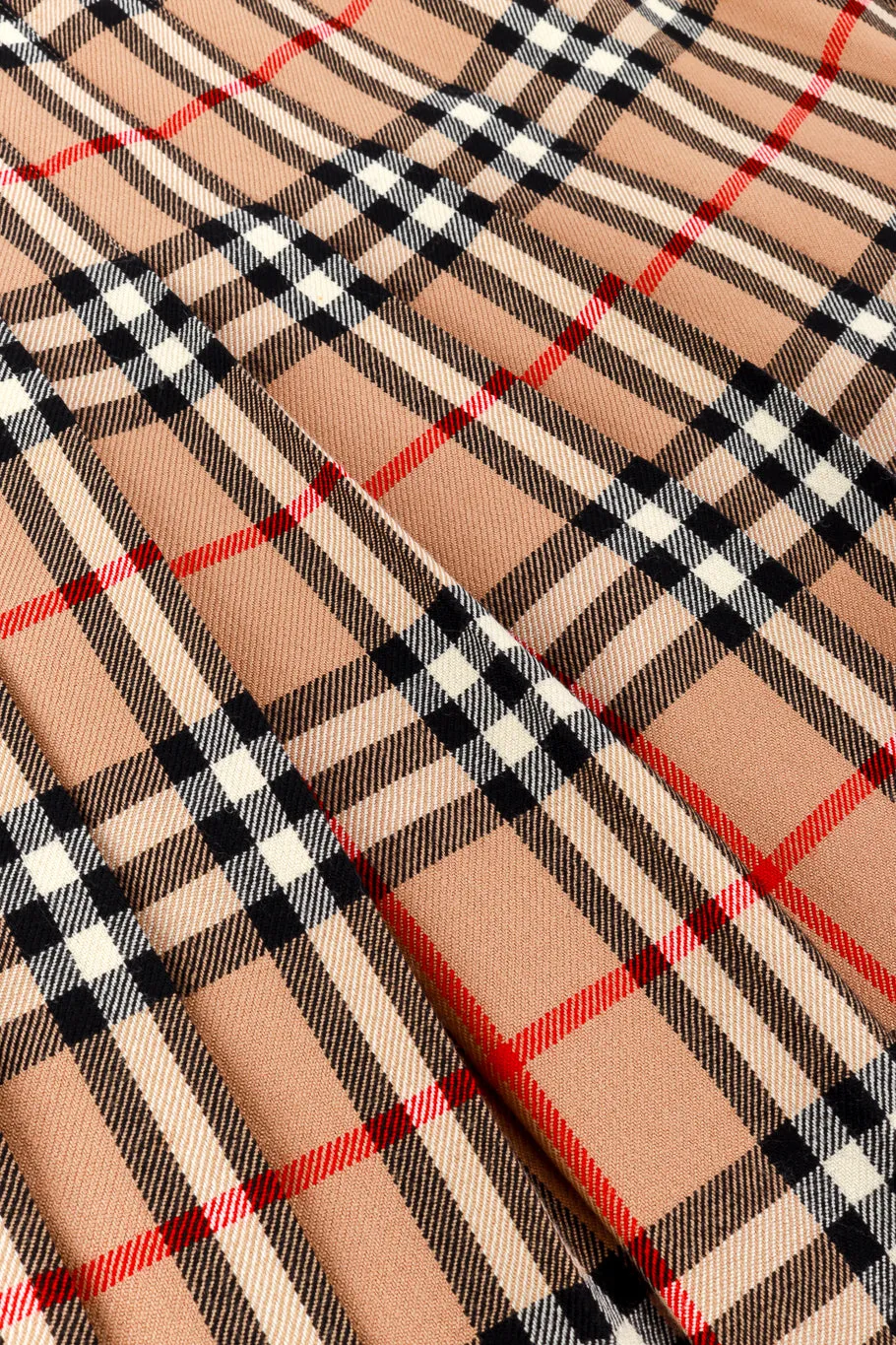 Check Plaid Pleated Skirt