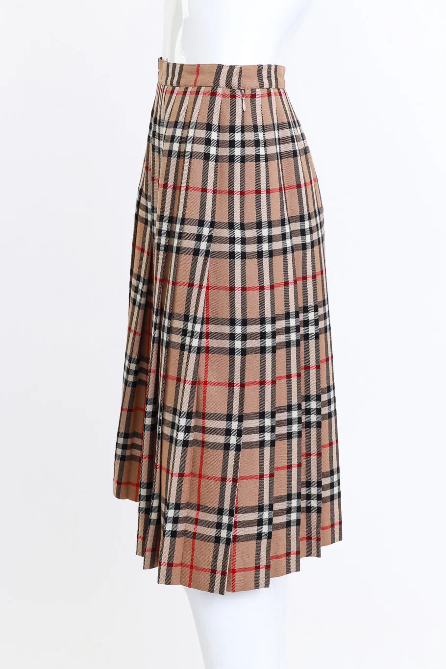 Check Plaid Pleated Skirt
