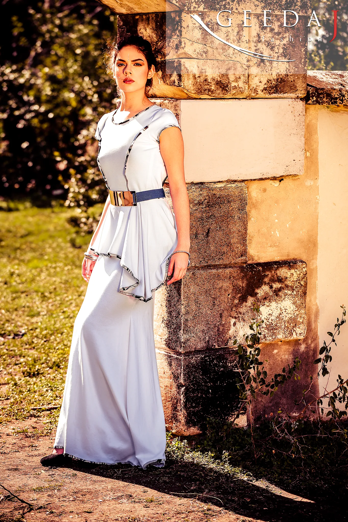 Chic Open Back Peplum Dress