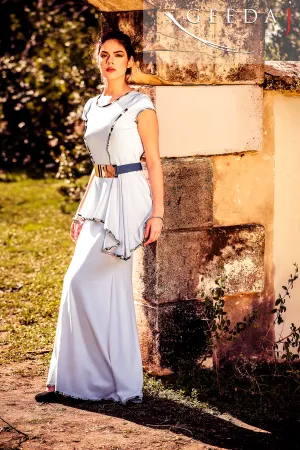 Chic Open Back Peplum Dress
