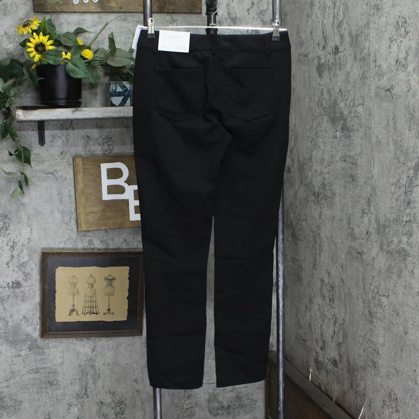 Christopher and Banks Womens Signature Slimming Tapered Mid Rise Dress Pants