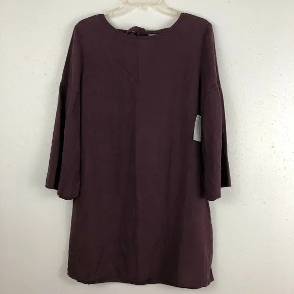 Cloth Stone Anthropologie Dress Shift Bell Sleeves