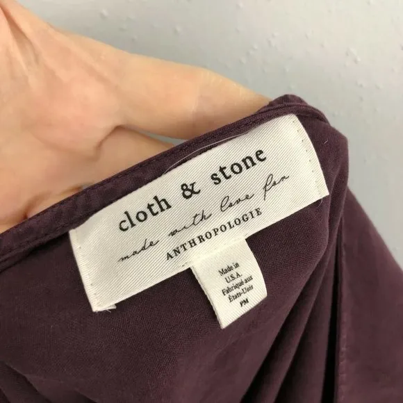 Cloth Stone Anthropologie Dress Shift Bell Sleeves