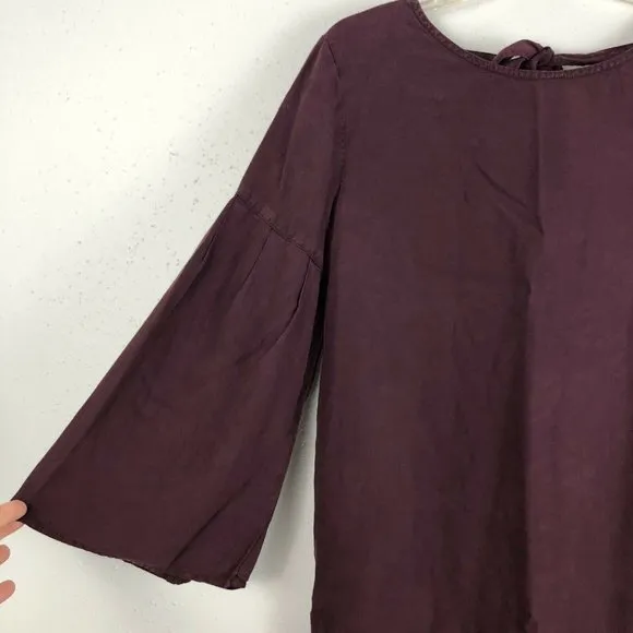 Cloth Stone Anthropologie Dress Shift Bell Sleeves