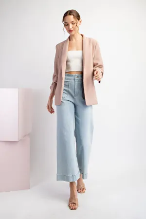 Coco Ruched Sleeved Blazer