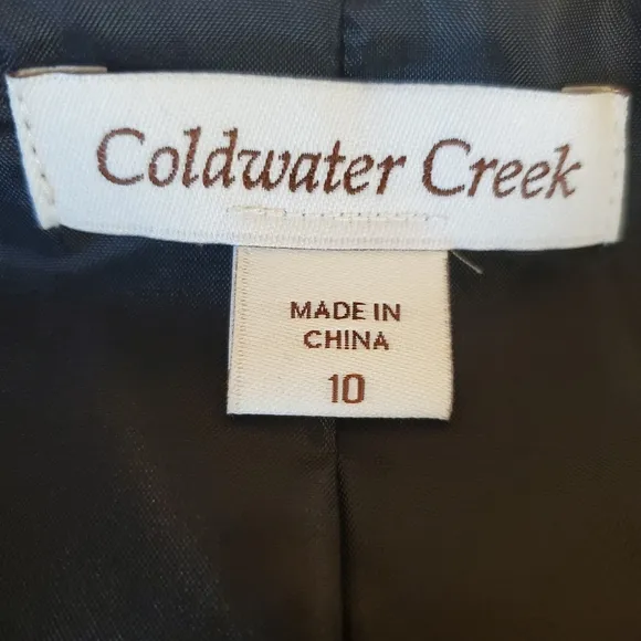 Coldwater Creek Peplum Jacket Size 10