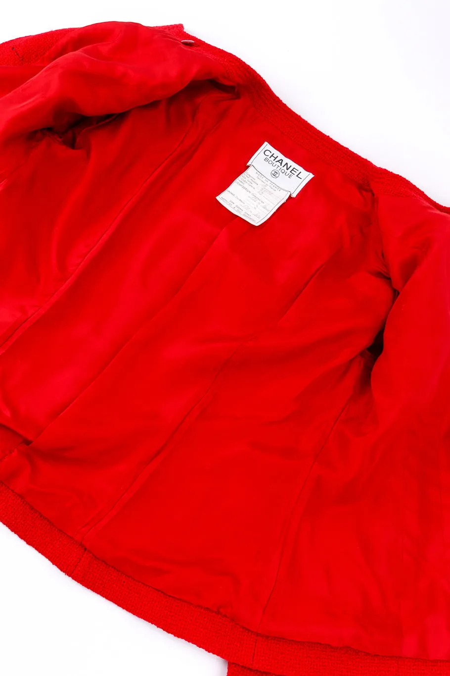 Collarless Double Breasted Jacket