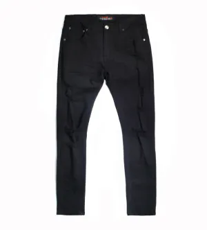 Copper Rivet - Black Distressed Denim