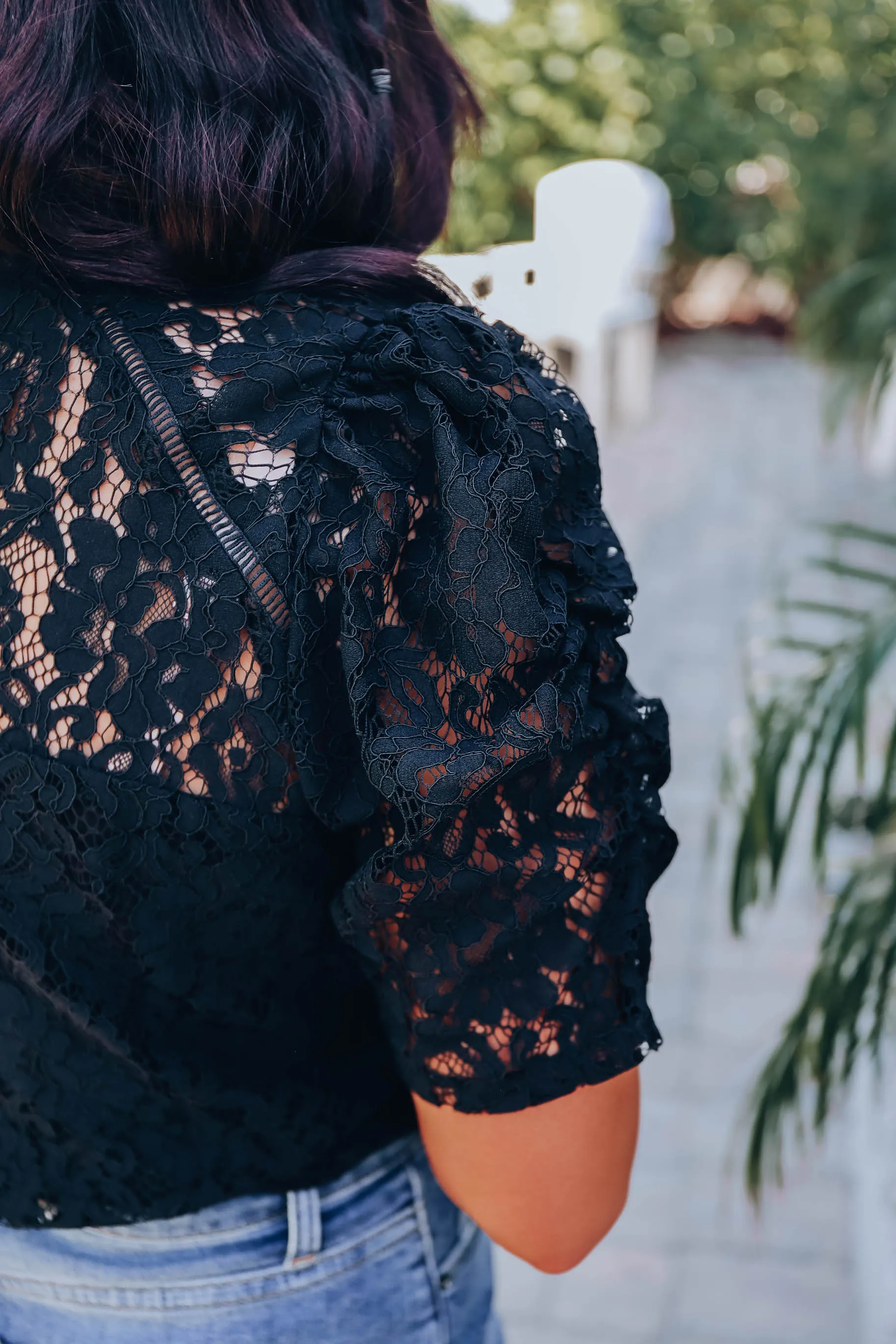 Cordelia Lace Blouse - Black