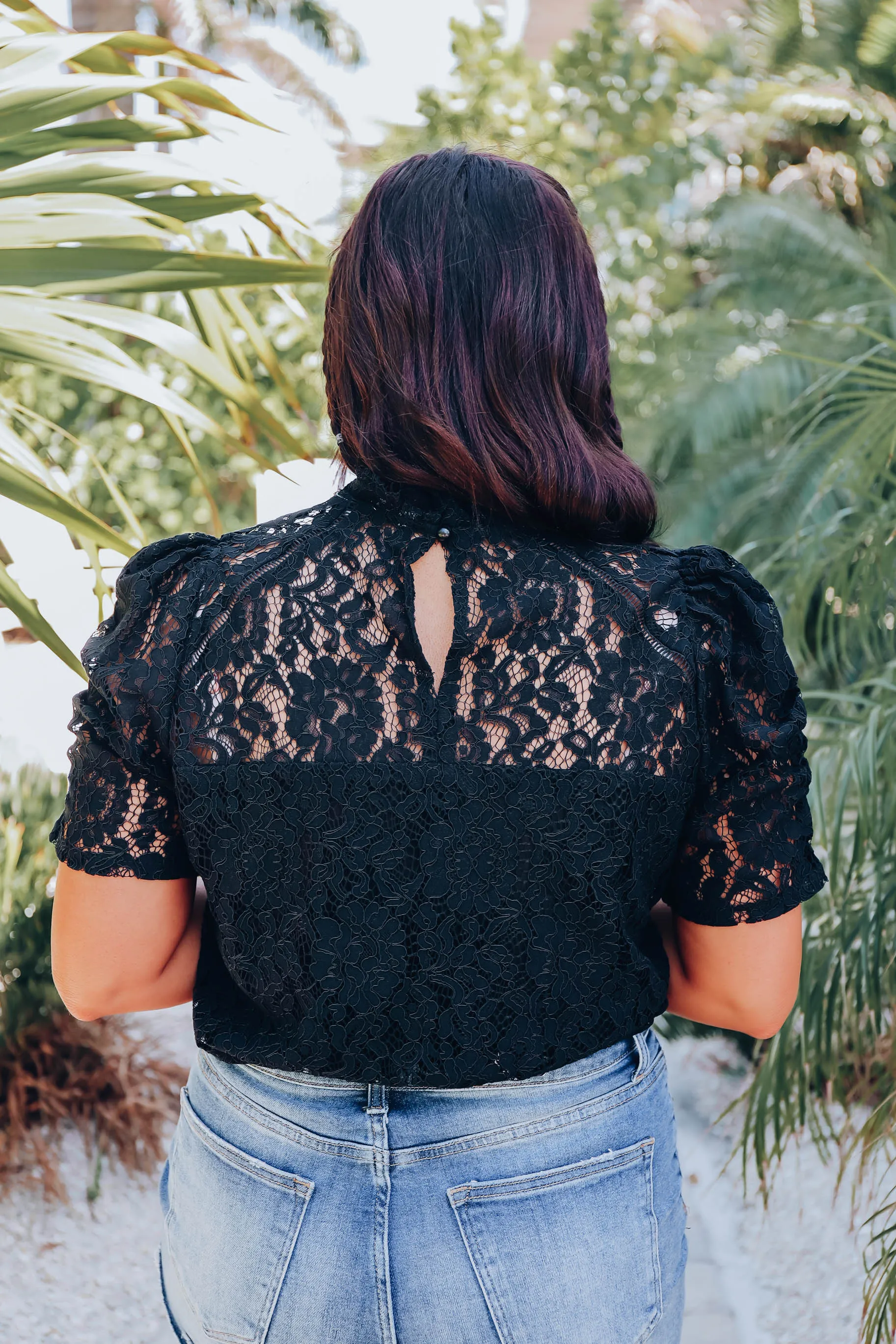 Cordelia Lace Blouse - Black