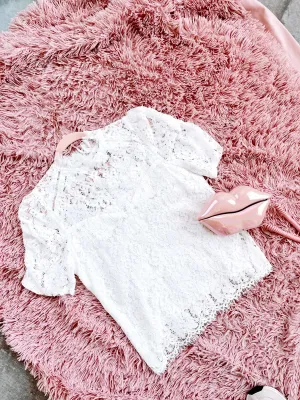 Cordelia Lace Blouse - White
