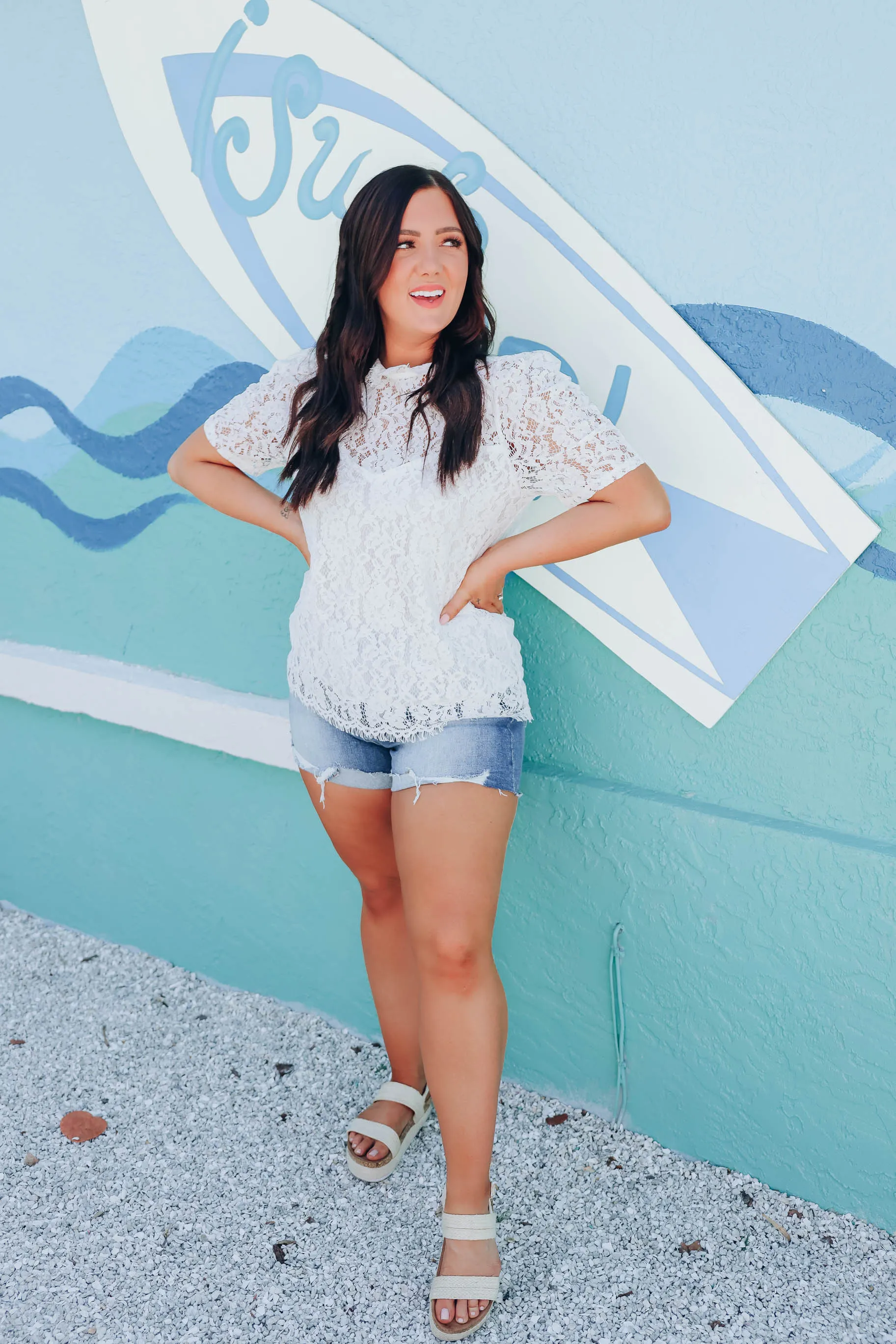 Cordelia Lace Blouse - White