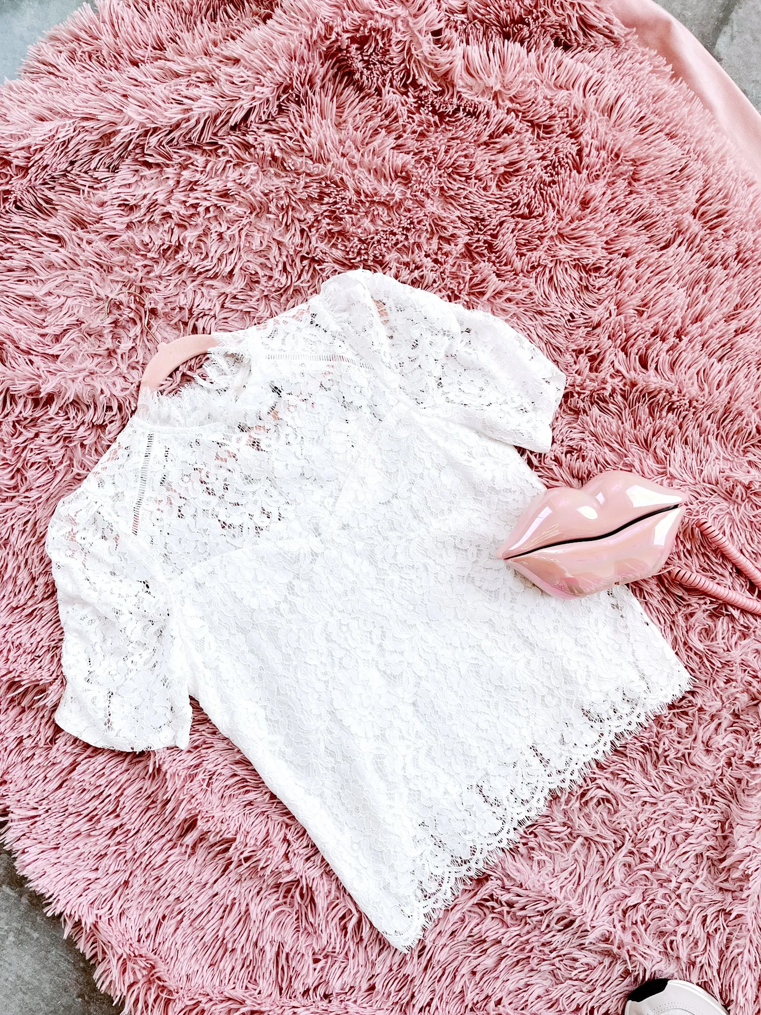 Cordelia Lace Blouse - White