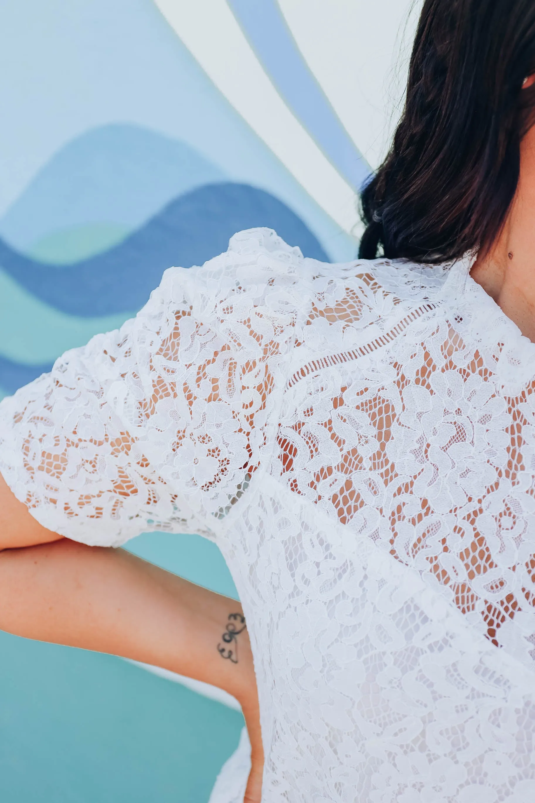 Cordelia Lace Blouse - White