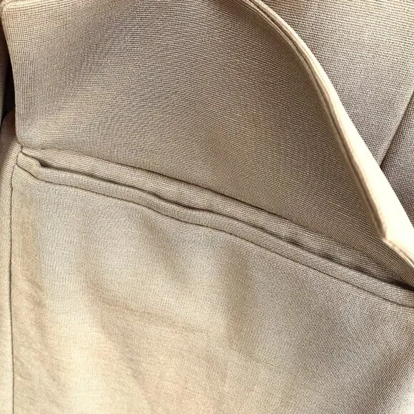 COS Jacket Womens XS Taupe/Brown Oversized Lined Jersey Blazer Collarless