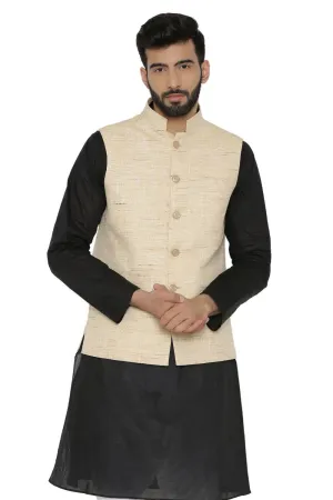 Cotton Beige Modi Nehru Jacket