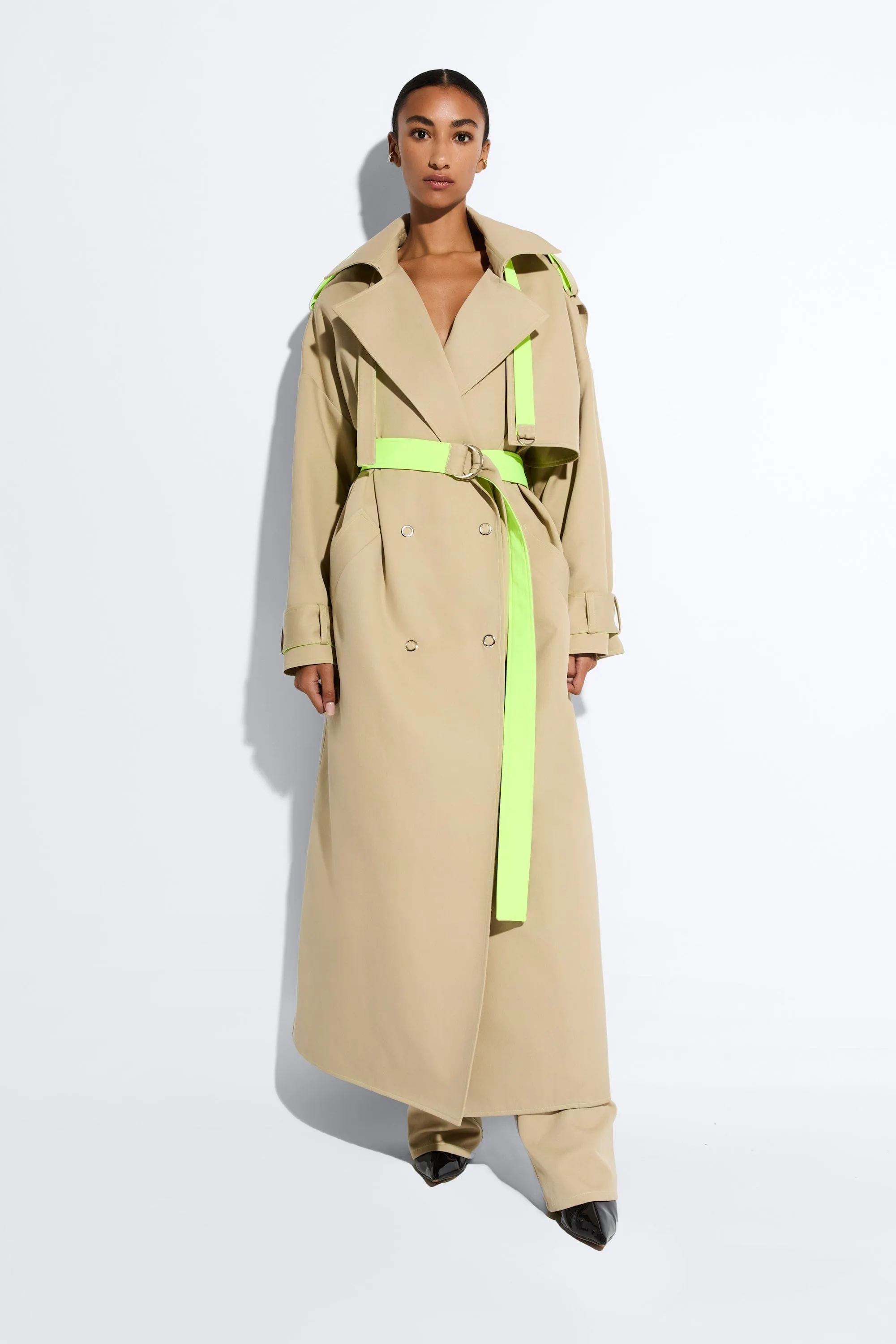Cotton Double Breasted Trench