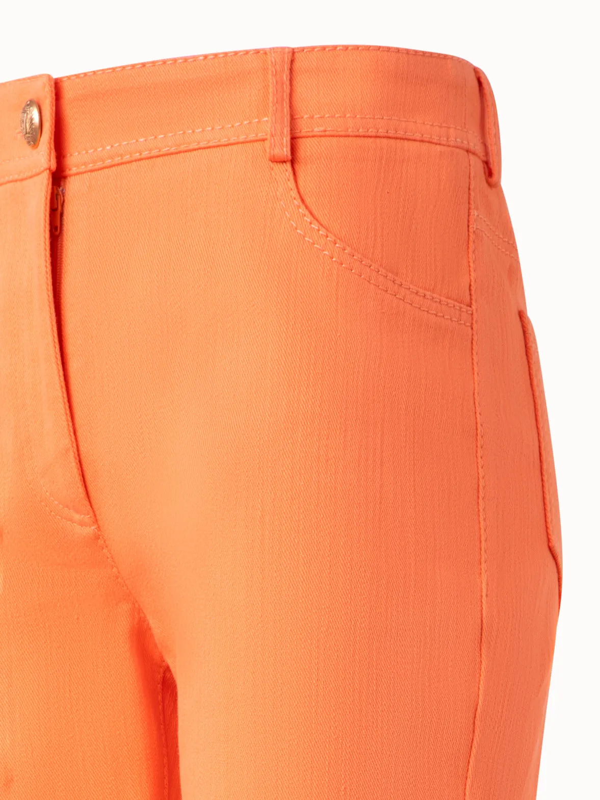 Cropped Bootcut Cotton Denim Pants