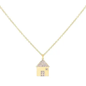 CZ House Necklace
