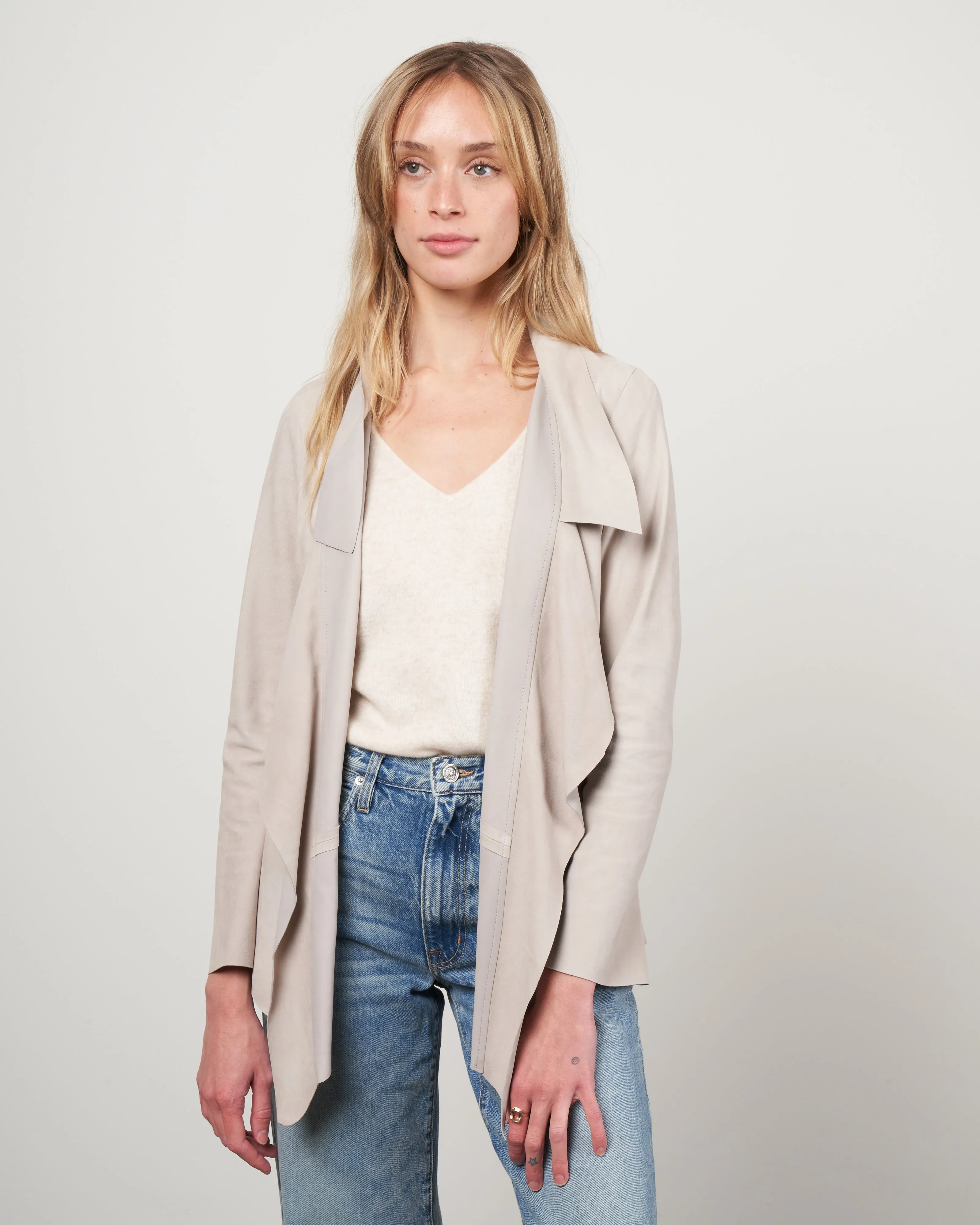 deconstructed blazer - ash