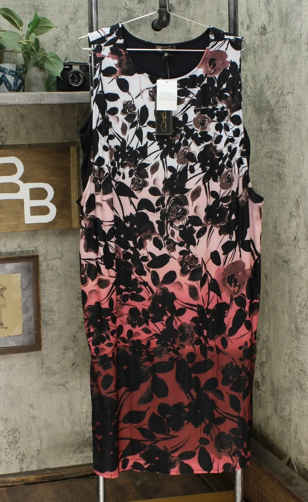 DG2 by Diane Gilman Women's Plus Size Tank Dress With Side Slits