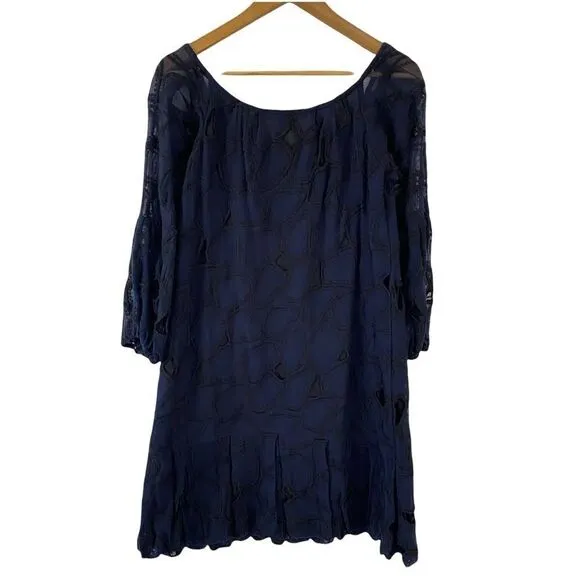 Diane von Furstenberg Madis Embroidered Cutout Babydoll Dress