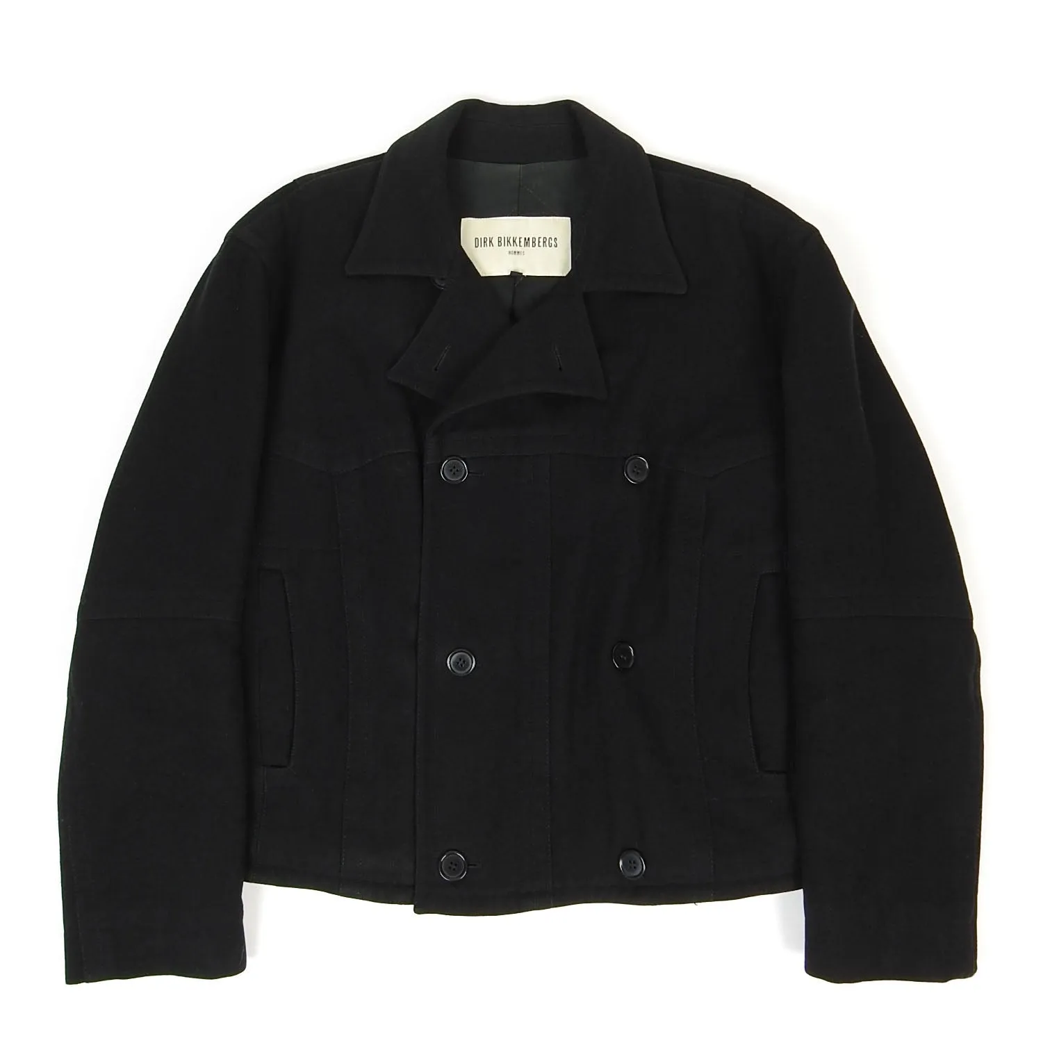 Dirk Bikkembergs Wool Double Breasted Coat Size 50