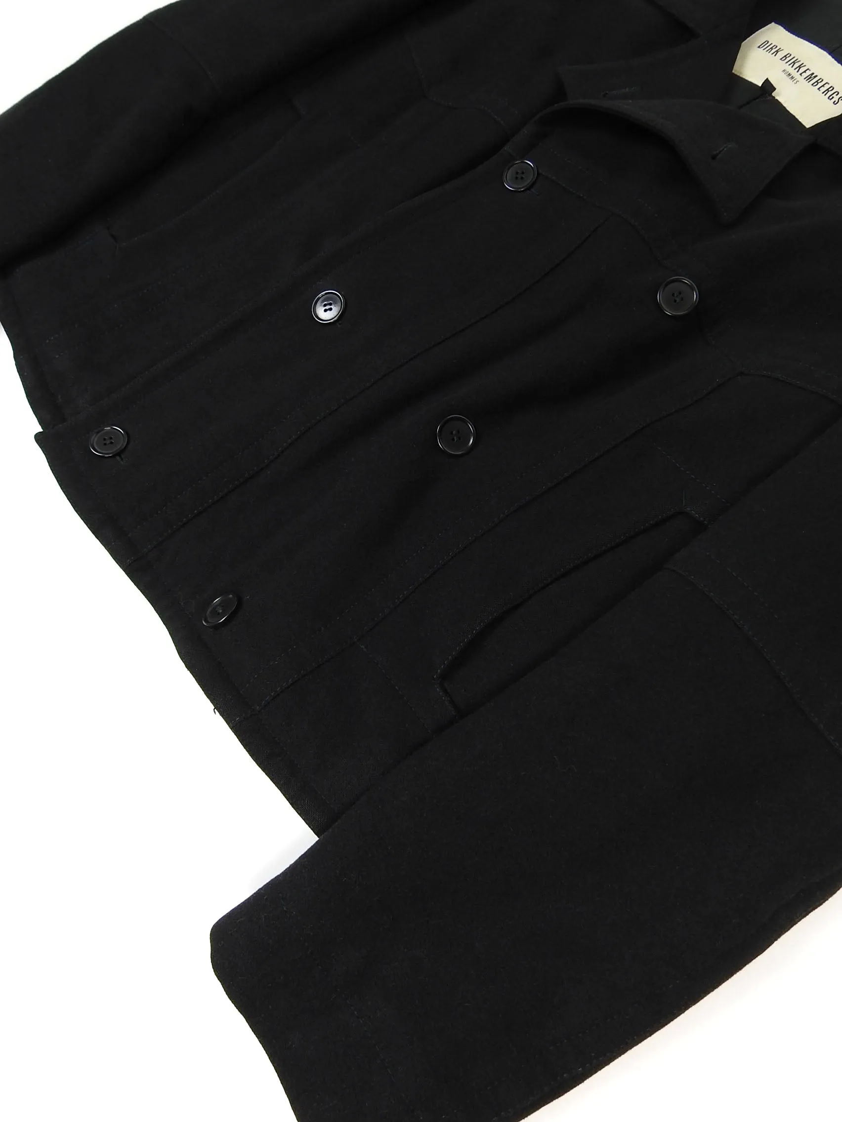 Dirk Bikkembergs Wool Double Breasted Coat Size 50