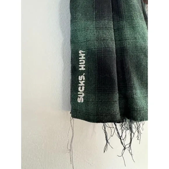 Dolls Kill X Daria 90s Cynic Plaid Mini Skirt Sz XL Dark Academia Pleated