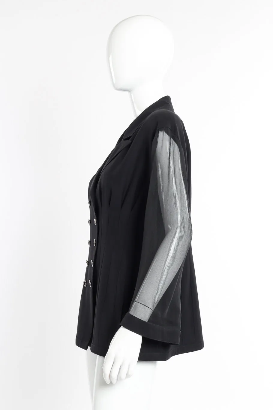 Double Breasted Sheer Jacket