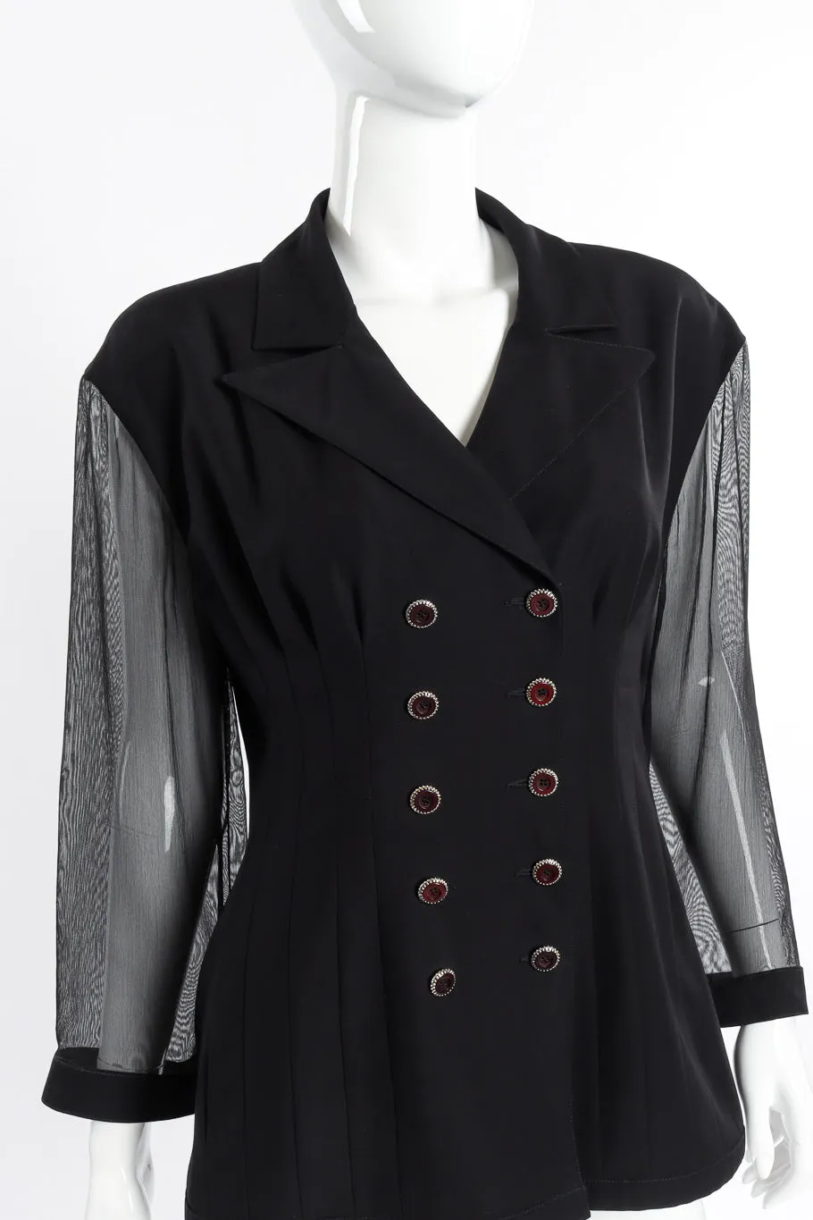 Double Breasted Sheer Jacket