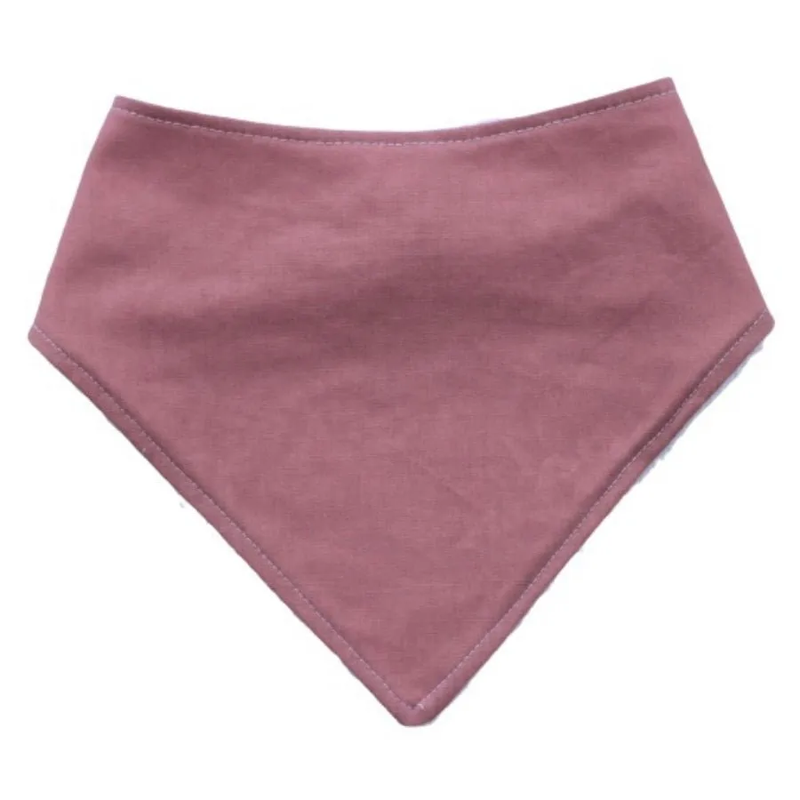 Dusty Rose Bandana Bib