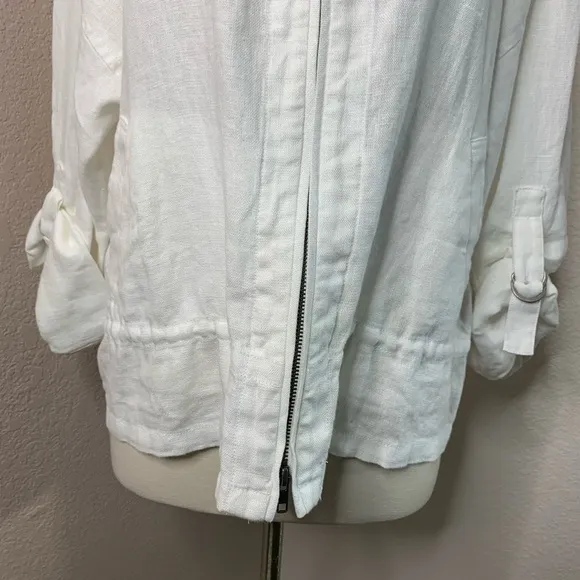 Eileen Fisher 100% Organic Linen Jacket Blazer