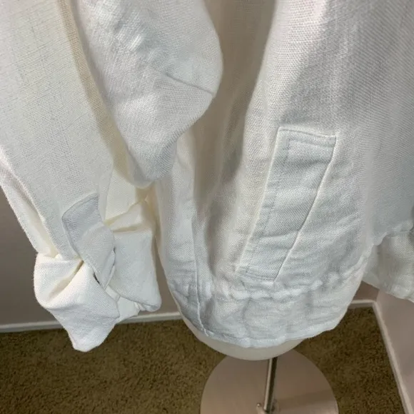 Eileen Fisher 100% Organic Linen Jacket Blazer