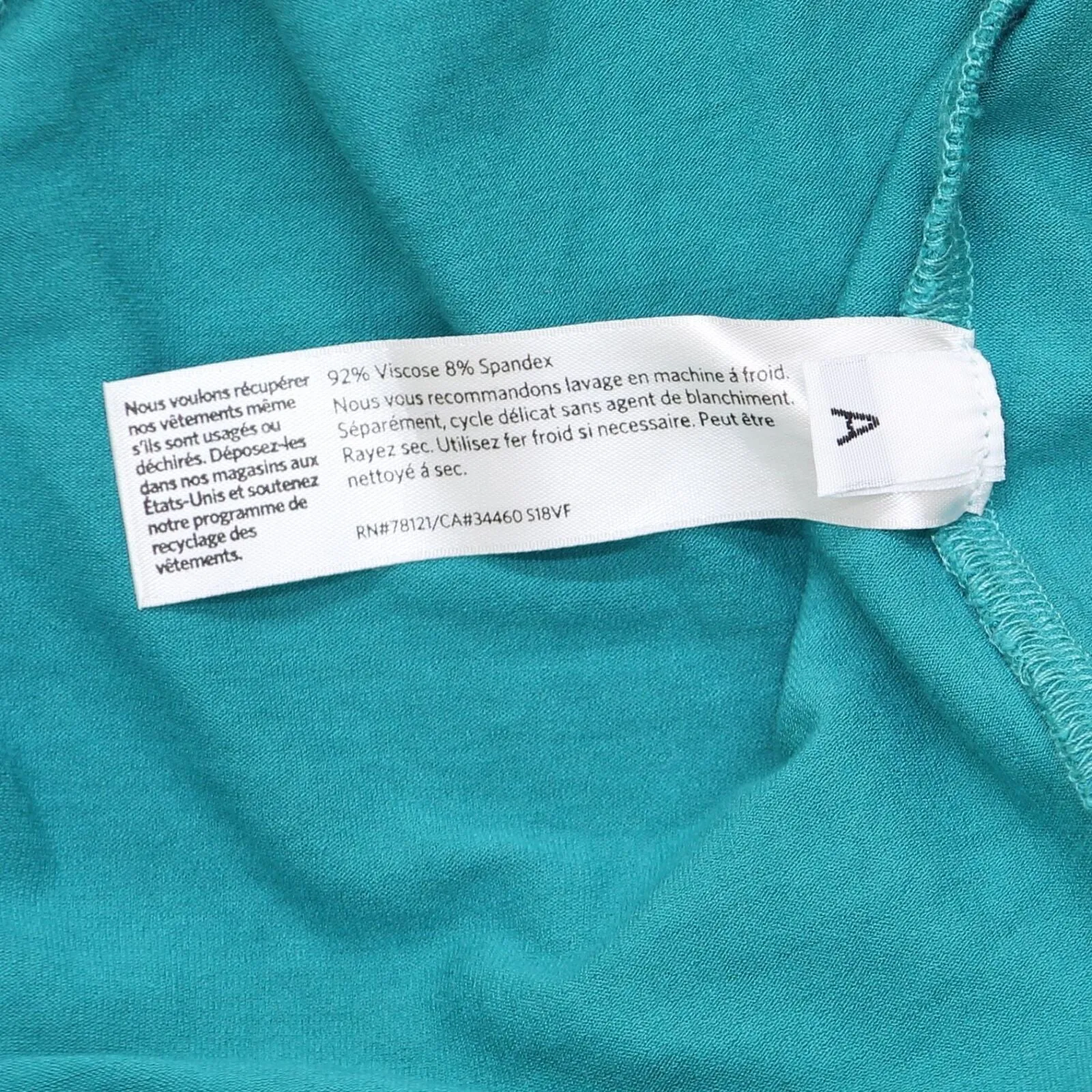 Eileen Fisher Women's Asymmetrical Side-Stretch Jersey Shift Dress Turquoise XL