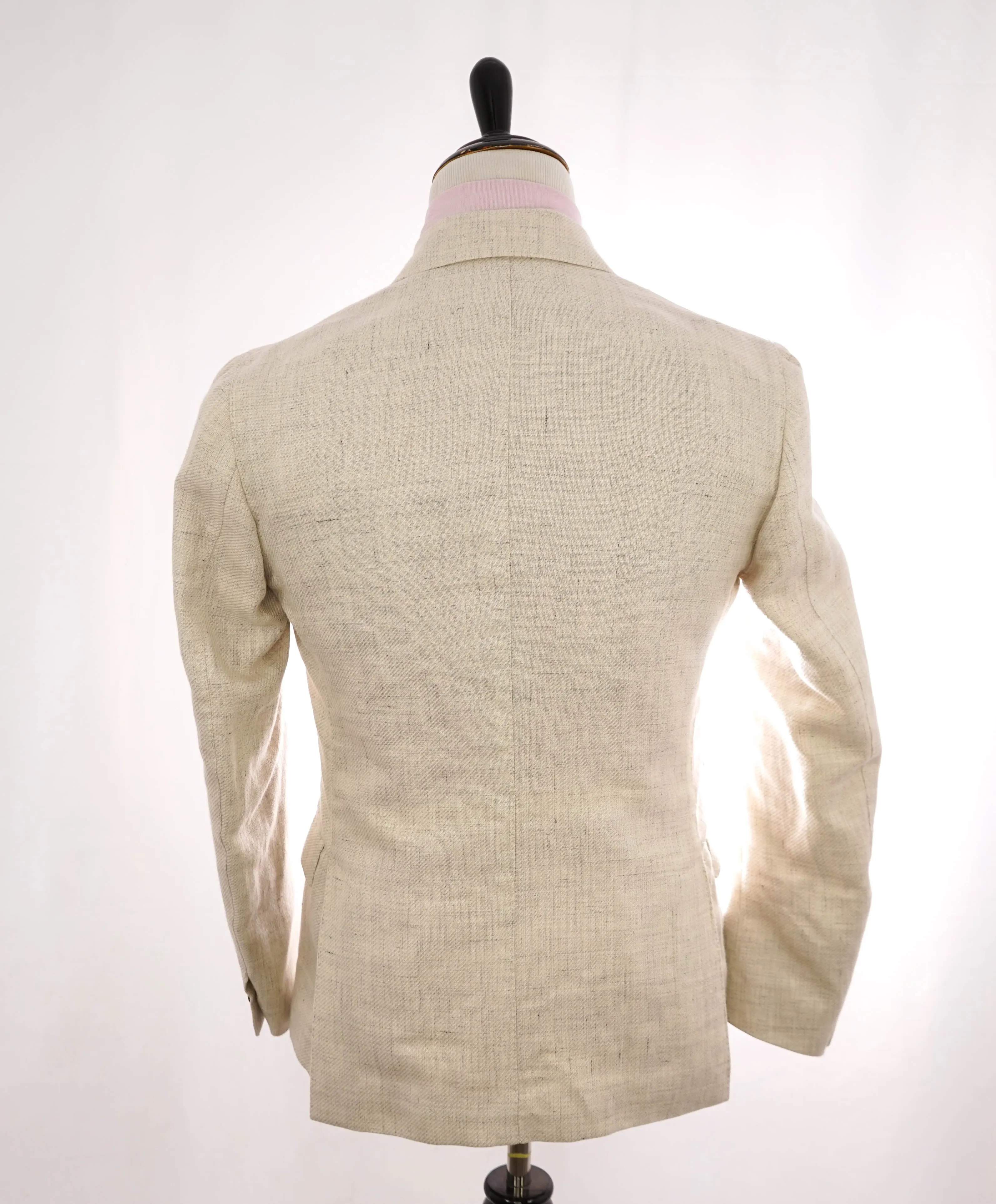 ELEVENTY - LINEN/WOOL/SILK Blend Beige Melange Blazer - 40 (50 EU)