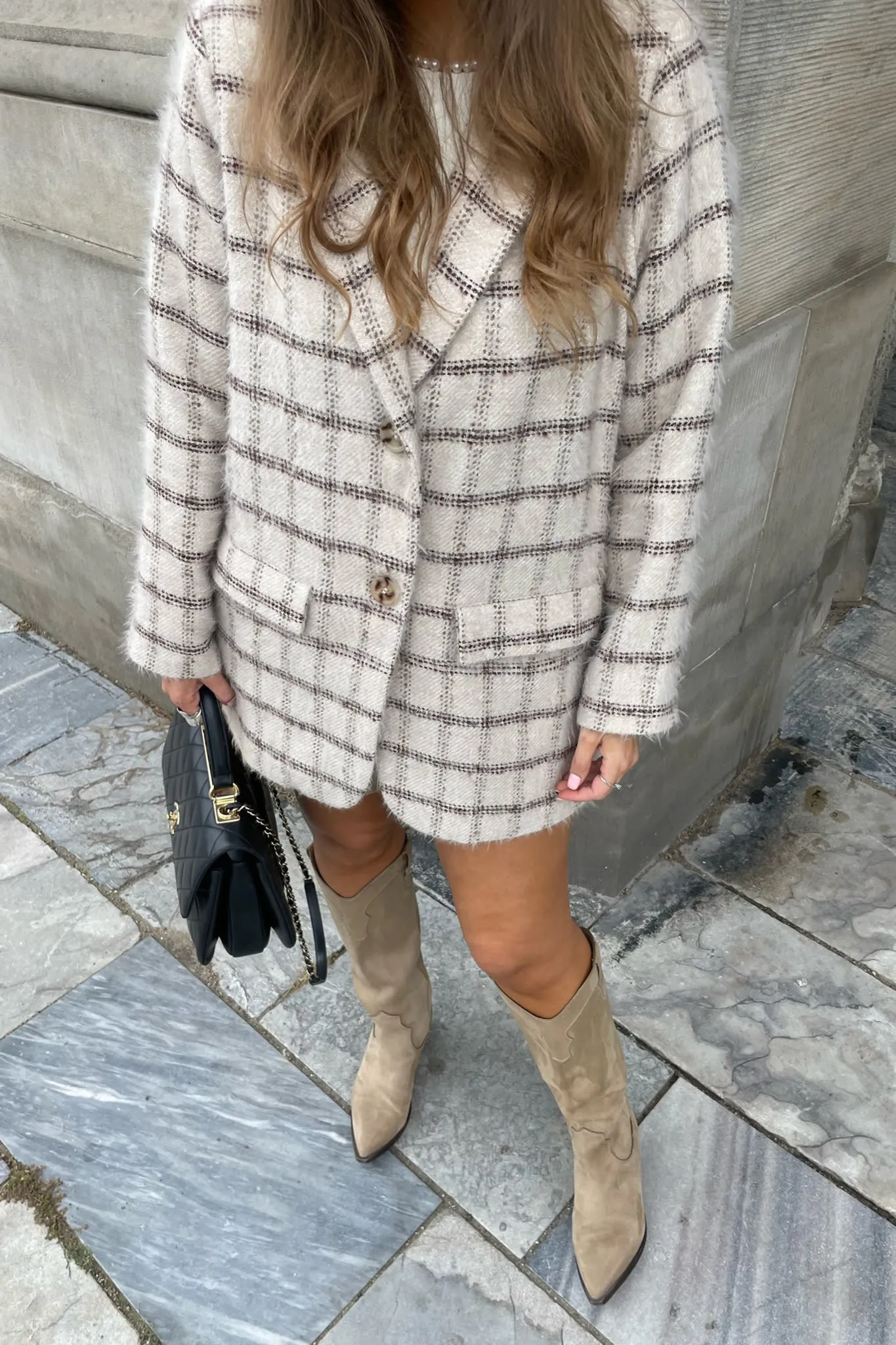 ElisaIC Blazer - Beige Brun Ternet