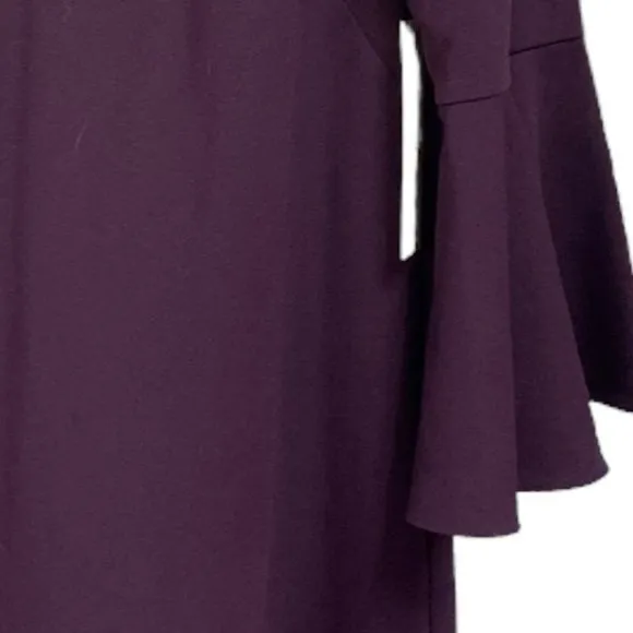 Eliza J Purple Bell Sleeve Choker Night Out Shift Dress