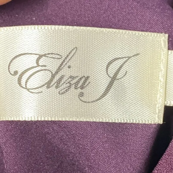 Eliza J Purple Bell Sleeve Choker Night Out Shift Dress