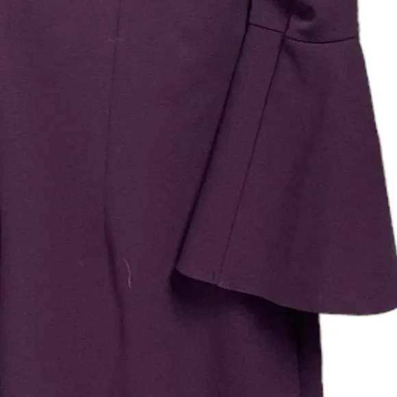 Eliza J Purple Bell Sleeve Choker Night Out Shift Dress