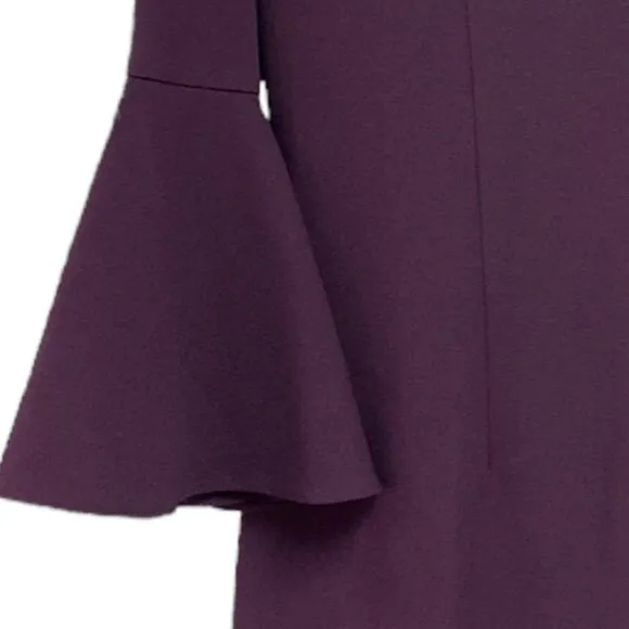 Eliza J Purple Bell Sleeve Choker Night Out Shift Dress