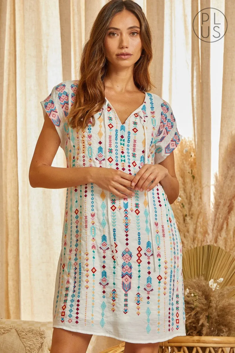 Elizabeth Embroidered Shift Dress