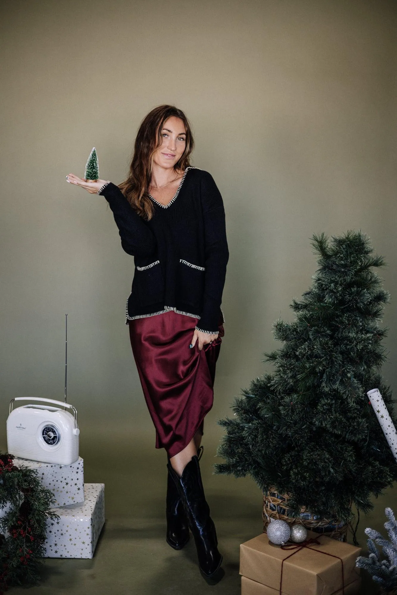 Emberli Silk Skirt