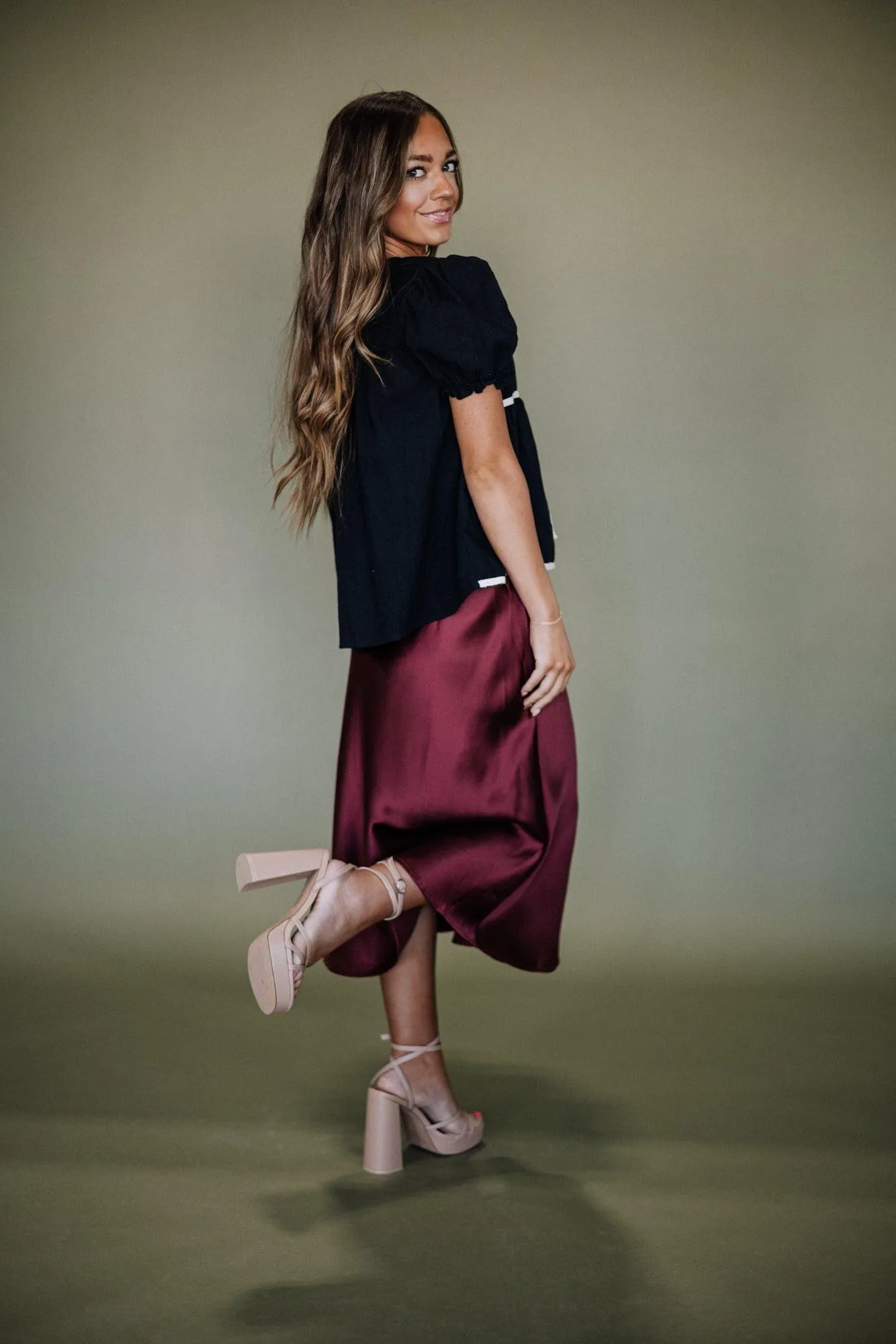 Emberli Silk Skirt