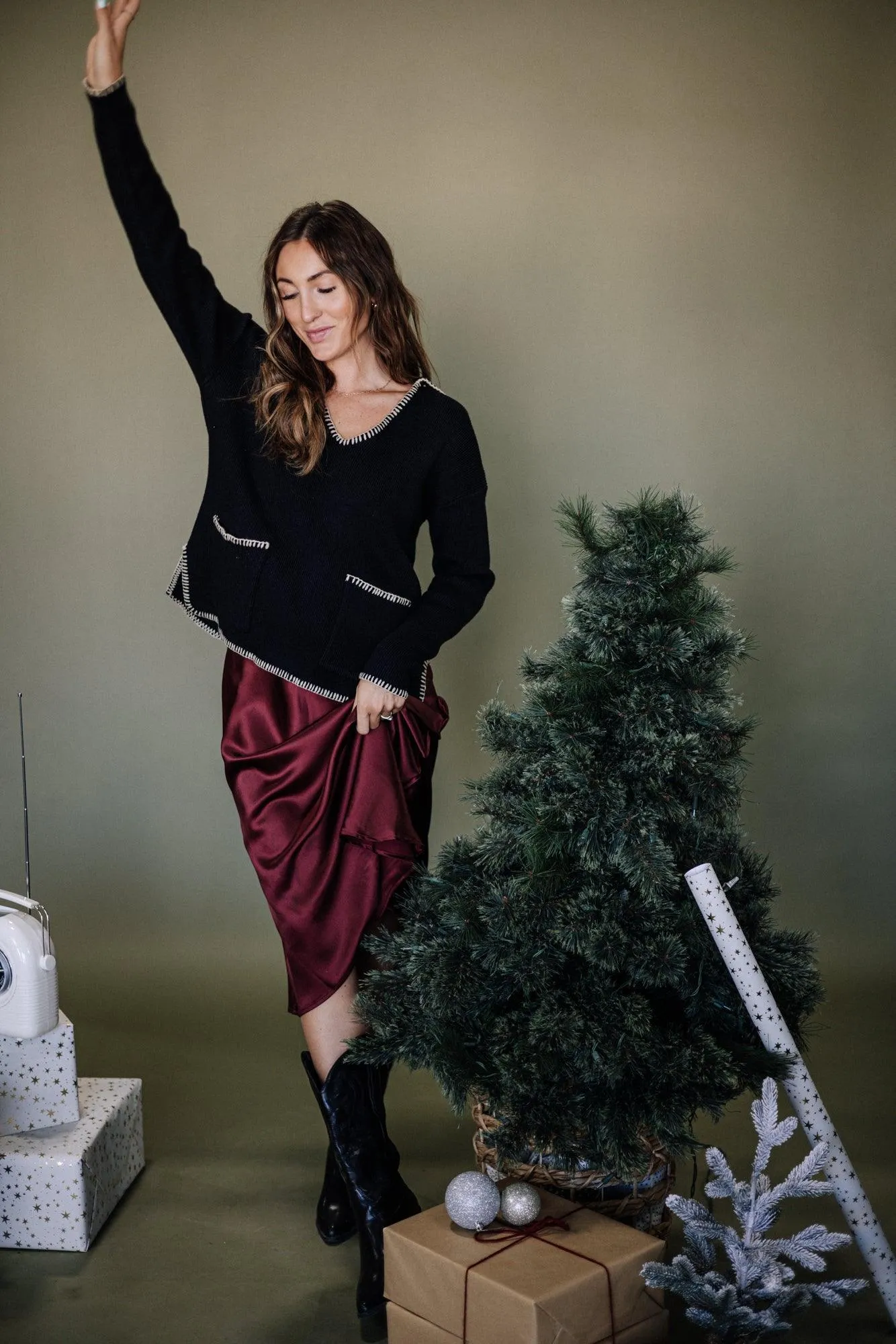 Emberli Silk Skirt