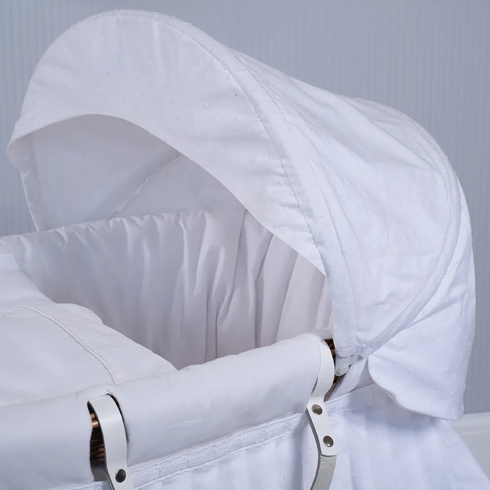 Emile et Rose Moses Basket, White